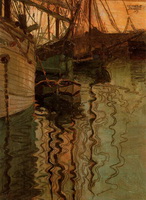 Триест, гавань (Э. Шиле, 1907 г.)